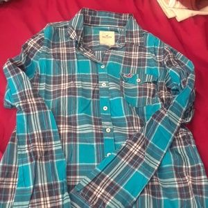 NWT Hollister plaid long sleeve